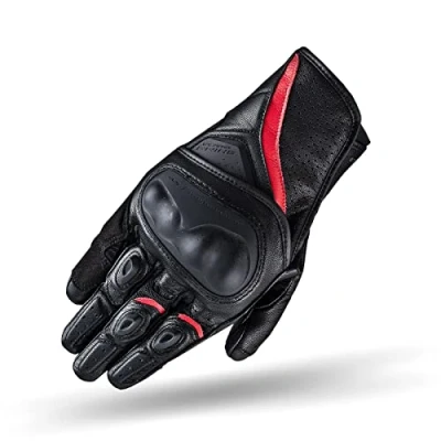 Abbildung von SHIMA SPARK 2.0 Motorradhandschuhe Herren Touchscreen, Sommer, Sport Leder Handschuhe mit TPU Knöchelprotektor, Handflächen und Fingerschieber, Verstärkte Handfläche (Rot, XXL)