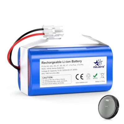 Abbildung von melasta 14,4V 3200 mAh Li ion Ersatzakku Akku Batterie für iLife Staubsauger A4, A4s, A6,V7, A6, A7, A8, A9, V7s Plus, Pro, X620, Y8H4 Akkus