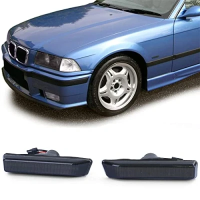 Abbildung von LED Seitenblinker Schwarz Smoke Paar passend für BMW 3er E36 96 00 X5 E53 07
