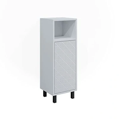 Abbildung von Vicco Midischrank Agasta, Weiß Hochglanz, 30 x 87.2 cm