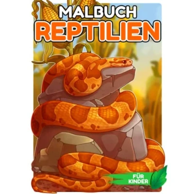 Abbildung von Reptilien Malbuch für Kinder: Sammlung von vielen Tieren mit 30 gut ausgewählten Illustrationen zum Ausmalen Gag Geschenke White Elephant Stressabbau Weihnachtsgeschenke