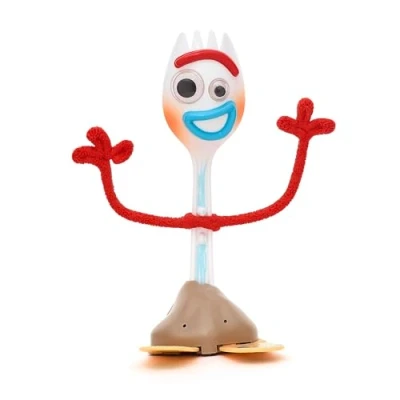 Abbildung von Disney Store Official Pixars Toy Story Forky Interaktive sprechende Actionfigur 18 cm/7&quot; Göffel Spielzeug Über 15 englische Sätze Interagiert mit Anderen Charakteren Ab 3 Jahren