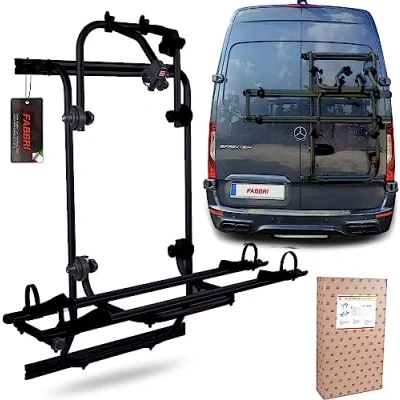 Abbildung von HECKFAHRRADTRÄGER FÜR Crafter Sprinter BICI OK MTB Van 2 FAHRRÄDER SCHWARZ