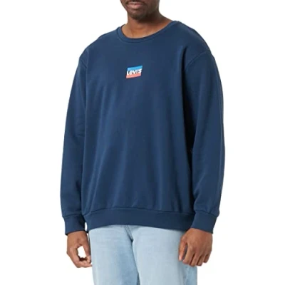 Abbildung von Levi&#039;s Standard Graphic CREW Sweatshirt, Herren, Größe: Medium, Dress blues