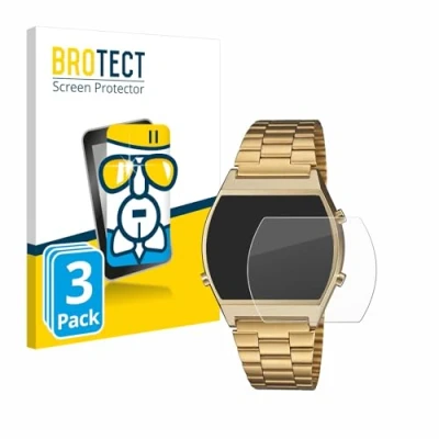 Abbildung von BROTECT Schutzglas für Casio Retro B640WB (3 Stück) Schutzfolie Panzer Folie Glas [Extrem Kratzfest 9H, Anti Fingerprint, Ultra Transparent]