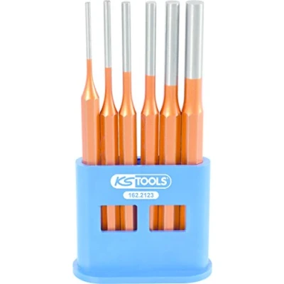 Abbildung von KS TOOLS 162.2123 Splinttreiber Satz Chrom Vanadium Stahl ohne Handgriff