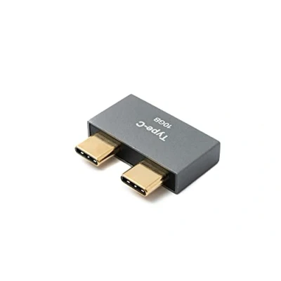 Abbildung von System S USB 3.1 Gen 2 Doppel Adapter 2X Typ C Stecker zu Buchse Kabel OTG