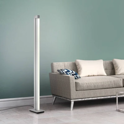 Abbildung von LED Stehlampe PURE Lines, silber, Fernbedienung, 140 cm