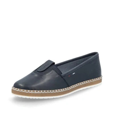 Abbildung von Rieker Damen Low Top Sneaker M2261, Frauen Halbschuhe,straßenschuhe,Strassenschuhe,Sportschuhe,Freizeitschuhe,Turnschuhe,blau (14),36 EU / 3.5 UK