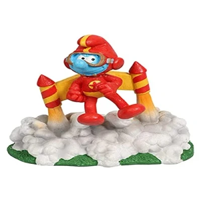 Abbildung von Smurfs AquaDella Aqua Della, Jetpack Waldschlümpfe Figur, 11,6 x 7,7 11,5 cm, sehr detailliert und aus Polyesterharz, ungiftig pH neutral, für Süß Salzwasseraquarien