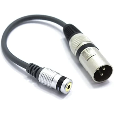 Abbildung von VITALCO XLR Stecker auf 3.5mm Stereo Klinke Buchse Adapter Mikrofon 3 Polig 3.5 TRS Mini AUX Klinkenstecker Audio Kabel