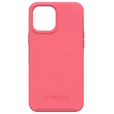 Abbildung von OtterBox Symmetry+ Hülle für iPhone 12 Pro Max mit MagSafe, stoßfest, sturzsicher, schützende dünne Hülle, 3X getestet nach Militärstandard, Rosa
