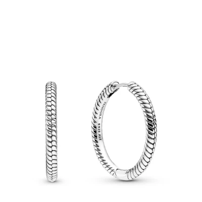 Abbildung von Pandora HOOP Ohrringe, Damen, Größe: One Size, Sterling silver
