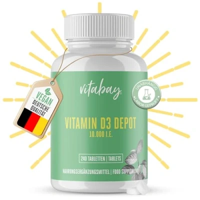 Abbildung von Vitabay Vitamin D3 Depot 10.000 I.E. Tabletten 240 St
