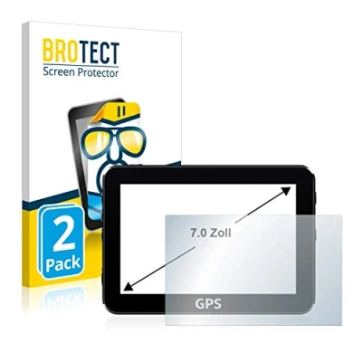 Abbildung von BROTECT 7&quot; Schutzfolie für Navigation mit 7,0 Zoll (17.8 cm) [152.5 x 91.5 mm, 15:9] (2 Stück) Klare Displayschutz Folie