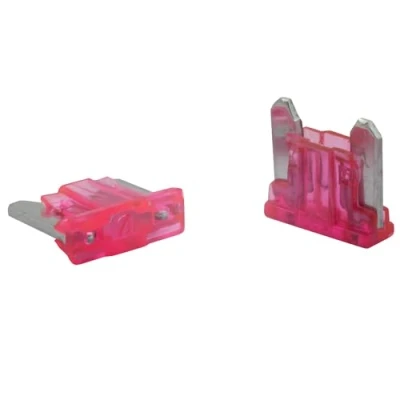 Abbildung von 5 Stk. SeKi Mini LP Low Profile Flachstecksicherung 4A pink; Auto Sicherung 58V/DC Flachsicherung Boot Anhänger LKW Wohnwagen