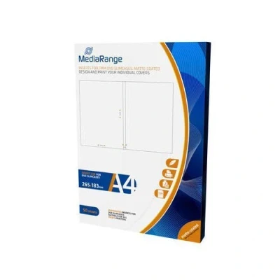 Abbildung von MediaRange Einleger für 7mm DVD Hüllen, matt beschichtet, 50er Pack