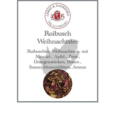 Abbildung von Lerbs &amp; Hagedorn, Roibuschtee WintergeschichtenWinterlicher Mandelgeschmack 250g (ca. 21 Liter) verfeinert mit Mandeln, Sonnenblumenblüten