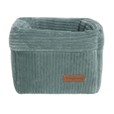 Abbildung von Baby&#039;s Only Wickeltischkörbchen Sense Aufbewahrungskörbe fur Babyartikel Körb für Jungen &amp; Mädchenzimmer 18 x 14 cm Meergrün