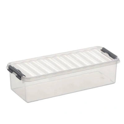Abbildung von SUNWARE Q Line Box 3,5 Liter 385 x 140 92 mm transparent/grau