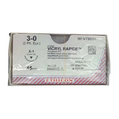 Abbildung von VICRYL rapide ungefärbt geflochten 0,45m 3/0 X1 Stärke 2 36er