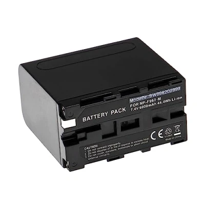 Abbildung von vhbw Akku Ersatz für Sony NP F550, F750, F930, F930/B, F950, F950/B, F960, F970 Kamera (6000mAh, 7,4V, Li Ion)