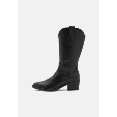 Abbildung von Tamaris Stiefel, Damen, Größe: 38, Black leather Schuhe