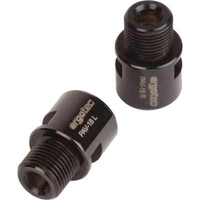Abbildung von Pedalachsverlängerung 9/16&quot; Ergotec Edelstahl Schwarz