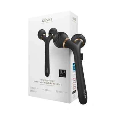 Abbildung von Geske SMARTAPPGUIDED Sonic Facial BODY Roller 4 IN 1 Gesichtspflege Zubehör, Größe: One Size, Gray