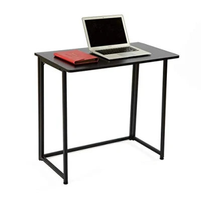Abbildung von Homelikesport klappbar Mehrzweck Computertisch,Schreibtisch,Metallgestell,80 x 45 75 cm,Schwarz