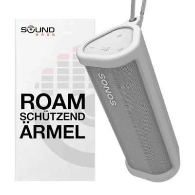Abbildung von Strapazierfähige Silikon Schutzhülle für Sonos Roam und SL Weiß Schützen Sie Ihren drahtlosen Bluetooth Lautsprecher mit Dieser Abdeckung/Hülle