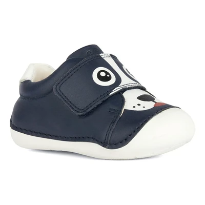 Abbildung von Geox B Tutim Klettschuh für Kinder, Größe: 18, Navy white Schuhe