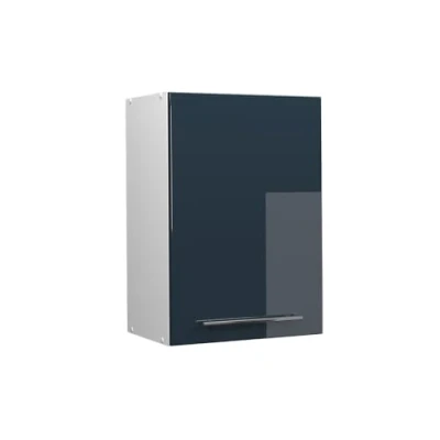Abbildung von Vicco Hängeschrank Fame Line, Dunkelblau Hochglanz/Weiß, 50 cm