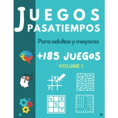 Abbildung von Juegos Pasatiempos para Adultos y Mayores: Libro de actividades ancianos Sopa letras Sudoku Números Laberintos Kakuro Busca las diferencias