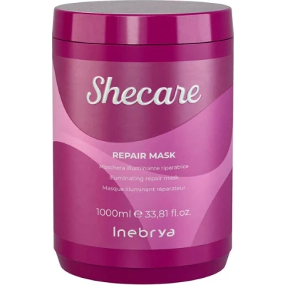 Abbildung von INEBRYA SHECARE REPARATURMASKE 1000ml weiße Creme