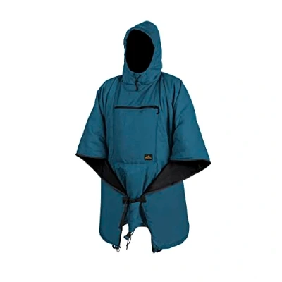Abbildung von Helikon Tex Swagman Roll Poncho Outdoor Survival Bushcraft Jagd Aqua Blue