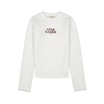 Abbildung von Garcia Langarmshirt für Kinder, Größe: 152, Off white