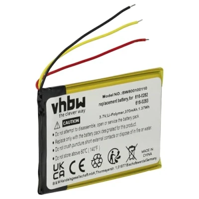 Abbildung von vhbw 1x Akku kompatibel mit Apple iPod Nano 2G, A1199, 2. Generation, MA004LL/A, MA005LL/A MP3 Player Musik (400 mAh, 3,7 V, Li Polymer)