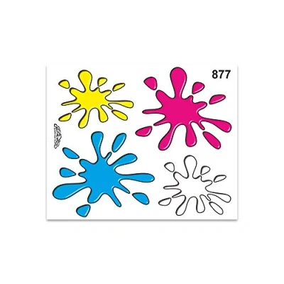 Abbildung von 4R Quattroerre.it 877 Sticker Aufkleber Farbflecken, 13.5 x 16 cm