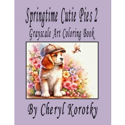 Abbildung von Springtime Cutie Pies 2: Grayscale Art Coloring Book (Cutie Books)