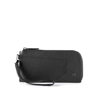 Abbildung von Piquadro Akron Portemonnaie, Smartphone Brieftasche, L förmige Öffnung, aus Leder