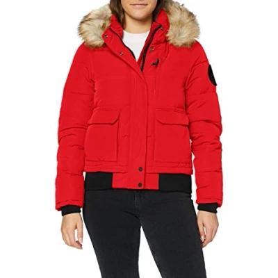 Abbildung von Superdry Everest Winterjacke, Damen, Größe: Medium, High risk red