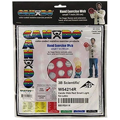 Abbildung von CanDo Power Web Handtrainer, Handtrainer latexfrei Durchmesser 35,6 cm, rot (leicht)