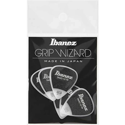 Abbildung von IBANEZ Grip Wizard Series Sand Flat Pick weiß 6 Stück (PPA14HSG WH)