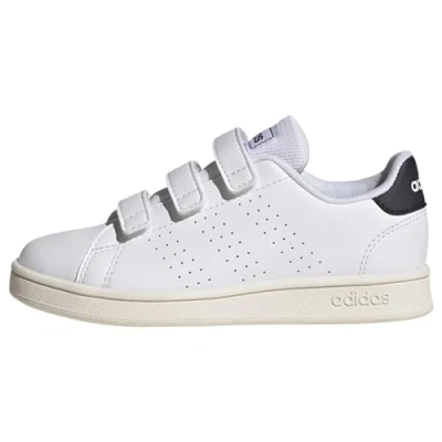 Abbildung von adidas Originals Advantage Lifestyle Court TWO Hookandloop Lauflernschuh für Kinder, Größe: 26, White Schuhe