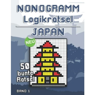 Abbildung von Farb Nonogramm Rätsel: Hanjie Rätselbuch USA &amp; Amerika mit Logik Bilderrätseln als Gehirntraining für Erwachsene und Kinder (Farbige Nonogramme)
