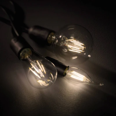 Abbildung von Trio Leuchten LED Leuchtmittel, Glas, E14, 4 W, Klar, 4.5 x 8 cm, 983 4470