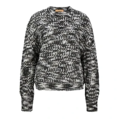 Abbildung von JJXX Jxsimone Space DYE CREW NECK Strickpullover, Damen, Größe: Small, Black