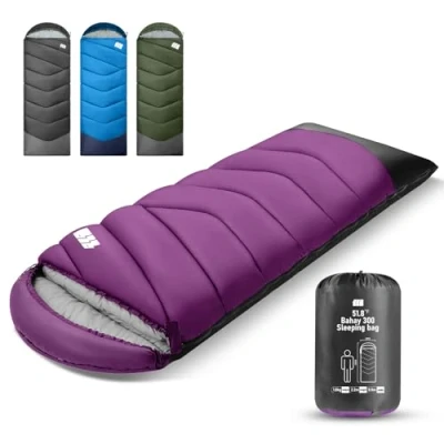 Abbildung von Schlafsack für Erwachsene,Schlafsack Winter, Schlafsäcke,Leichter (1,8 kg), Tragbarer &amp; Wasserdichter mit Kompressionsbeutel Camping, Wandern, Reisen, Outdoor Indoor