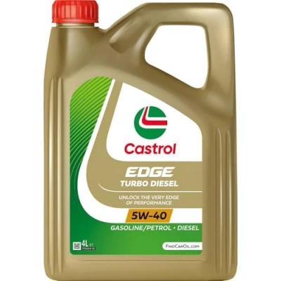 Abbildung von Castrol EDGE Turbo Diesel Motorenöl 5W 40 4L (englischsprachige Etiketten)